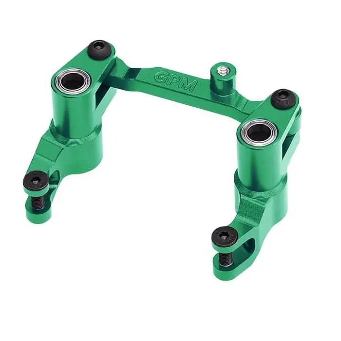 Aluminium 7075 Alloy Front Bellcrank Steering Assembly For Traxxas 1:16 Mini Maxx 4Wd 107154-1 / Mini Xrt Vxl-3S 108076-1 Monster Truck Upgrades - Green 1