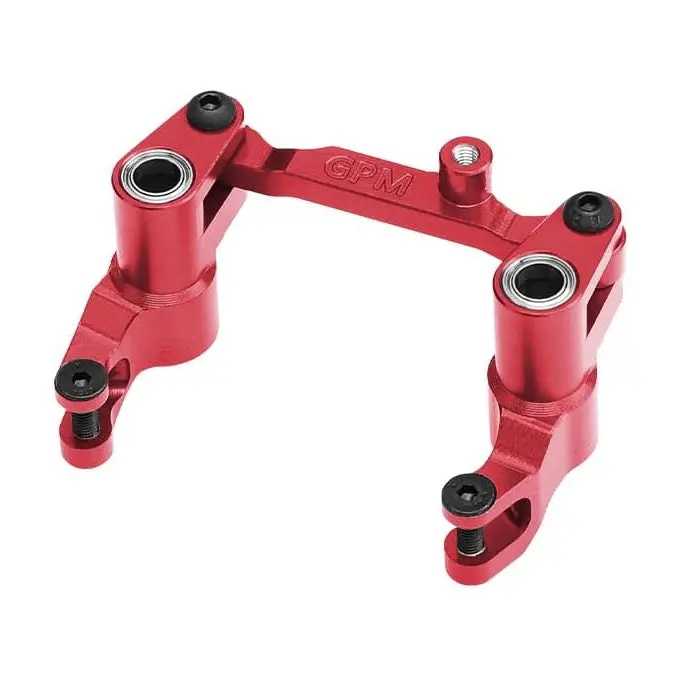 Aluminium 7075 Alloy Front Bellcrank Steering Assembly For Traxxas 1:16 Mini Maxx 4Wd 107154-1 / Mini Xrt Vxl-3S 108076-1 Monster Truck Upgrades - Red 1