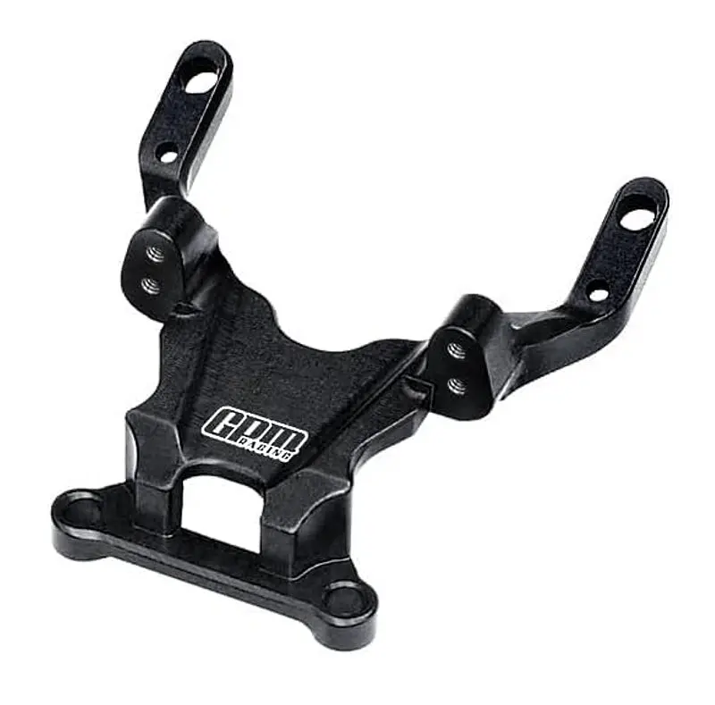 Aluminium 7075 Alloy Front Bulkhead For Losi 1:24 Micro-B 2Wd Buggy Rtr-Los00007 / 1:28 Micro-T 2S 2Wd Rtr Stadium Truck-Los-1392 Upgrades - Black 1