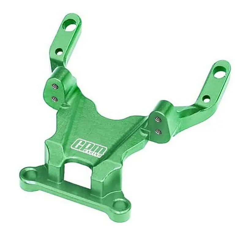 Aluminium 7075 Alloy Front Bulkhead For Losi 1:24 Micro-B 2Wd Buggy Rtr-Los00007 / 1:28 Micro-T 2S 2Wd Rtr Stadium Truck-Los-1392 Upgrades - Green 1
