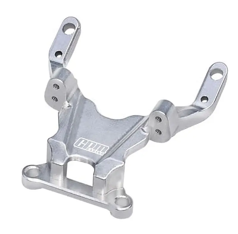 Aluminium 7075 Alloy Front Bulkhead For Losi 1:24 Micro-B 2Wd Buggy Rtr-Los00007 / 1:28 Micro-T 2S 2Wd Rtr Stadium Truck-Los-1392 Upgrades - Silver 1