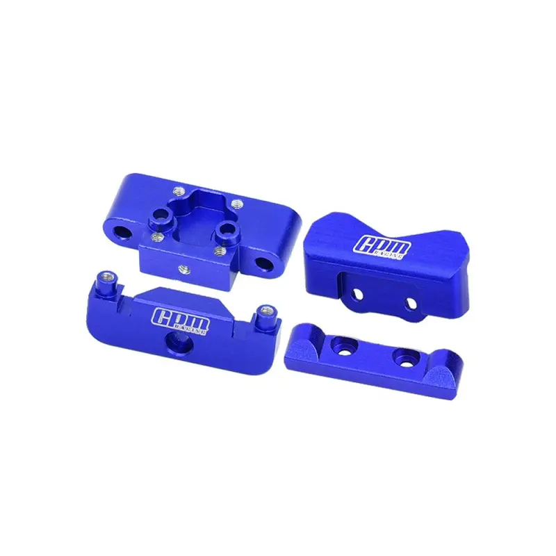 Aluminium 7075 Alloy Front Bulkhead & Rear Pin Mounts For Losi 1:24 Micro-B 2Wd Buggy Rtr-Los00007 / 1:28 Micro-T 2S 2Wd Rtr Stadium Truck-Los-1392 Upgrades - Blue 1
