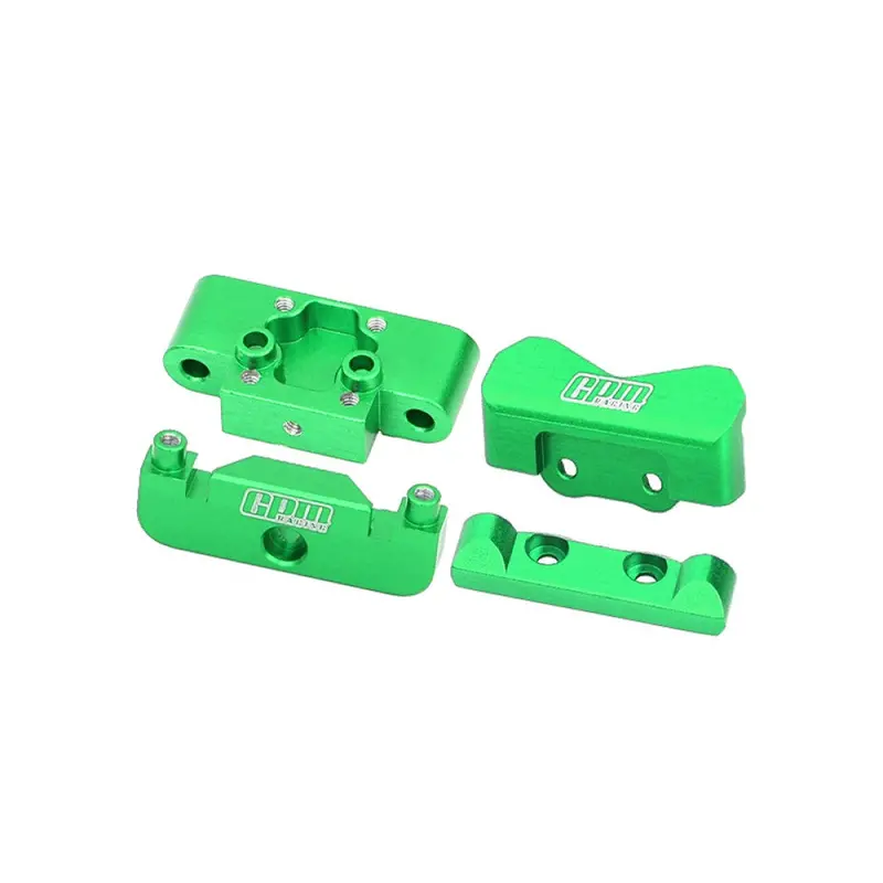 Aluminium 7075 Alloy Front Bulkhead & Rear Pin Mounts For Losi 1:24 Micro-B 2Wd Buggy Rtr-Los00007 / 1:28 Micro-T 2S 2Wd Rtr Stadium Truck-Los-1392 Upgrades - Green 1
