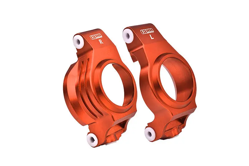 Aluminium 7075 Alloy Front C Hubs For Traxxas 1:5 X Maxx 6S 8S / Xrt 8S / X Maxx Ultimate 8S / Xrt Ultimate 8S Upgrade Parts - Orange 1