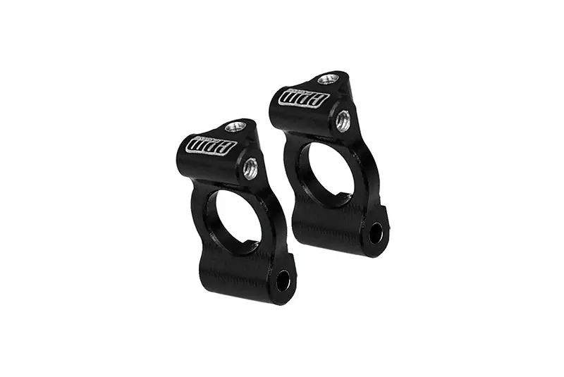 Aluminium 7075 Alloy Front Caster Blocks For Losi 1:24 Micro-B 2Wd Buggy Rtr-Los00007 / 1:28 Micro-T 2S 2Wd Rtr Stadium Truck-Los-1392 Upgrades - Black 1