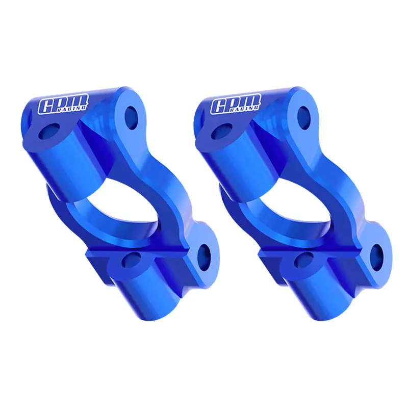 Aluminium 7075 Alloy Front Caster Blocks For Losi 1:24 Micro-B 2Wd Buggy Rtr-Los00007 / 1:28 Micro-T 2S 2Wd Rtr Stadium Truck-Los-1392 Upgrades - Blue 1