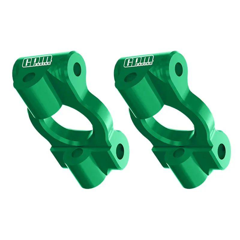 Aluminium 7075 Alloy Front Caster Blocks For Losi 1:24 Micro-B 2Wd Buggy Rtr-Los00007 / 1:28 Micro-T 2S 2Wd Rtr Stadium Truck-Los-1392 Upgrades - Green 1