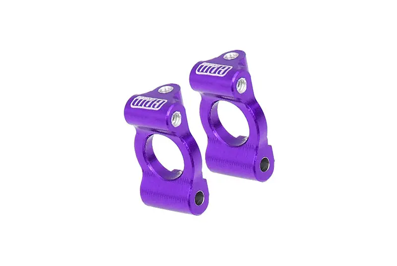 Aluminium 7075 Alloy Front Caster Blocks For Losi 1:24 Micro-B 2Wd Buggy Rtr-Los00007 / 1:28 Micro-T 2S 2Wd Rtr Stadium Truck-Los-1392 Upgrades - Purple 1