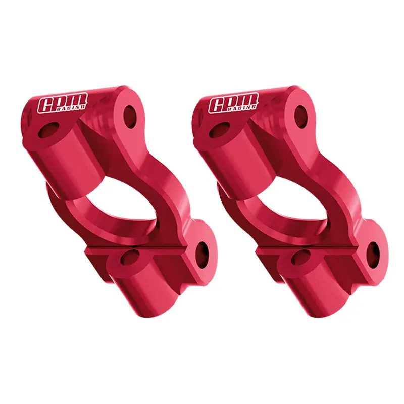 Aluminium 7075 Alloy Front Caster Blocks For Losi 1:24 Micro-B 2Wd Buggy Rtr-Los00007 / 1:28 Micro-T 2S 2Wd Rtr Stadium Truck-Los-1392 Upgrades - Red 1