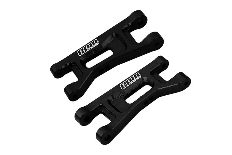 Aluminium 7075 Alloy Front Lower Arms For Losi 1:24 Micro-B 2Wd Buggy Rtr-Los00007 / 1:28 Micro-T 2S 2Wd Rtr Stadium Truck-Los-1392 Upgrades - Black 1