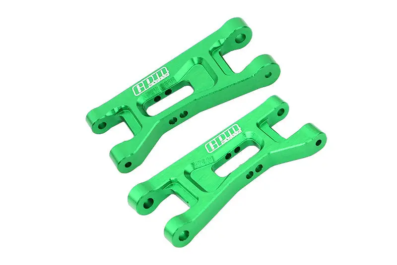 Aluminium 7075 Alloy Front Lower Arms For Losi 1:24 Micro-B 2Wd Buggy Rtr-Los00007 / 1:28 Micro-T 2S 2Wd Rtr Stadium Truck-Los-1392 Upgrades - Green 1