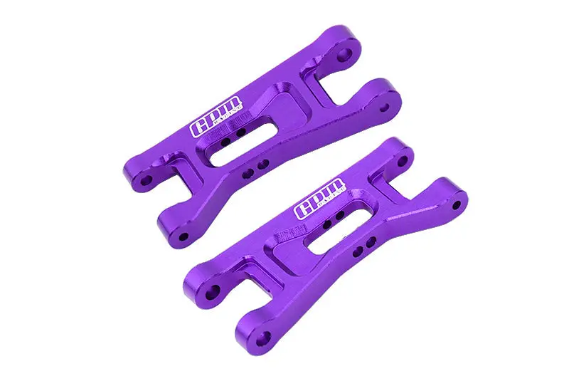 Aluminium 7075 Alloy Front Lower Arms For Losi 1:24 Micro-B 2Wd Buggy Rtr-Los00007 / 1:28 Micro-T 2S 2Wd Rtr Stadium Truck-Los-1392 Upgrades - Purple 1