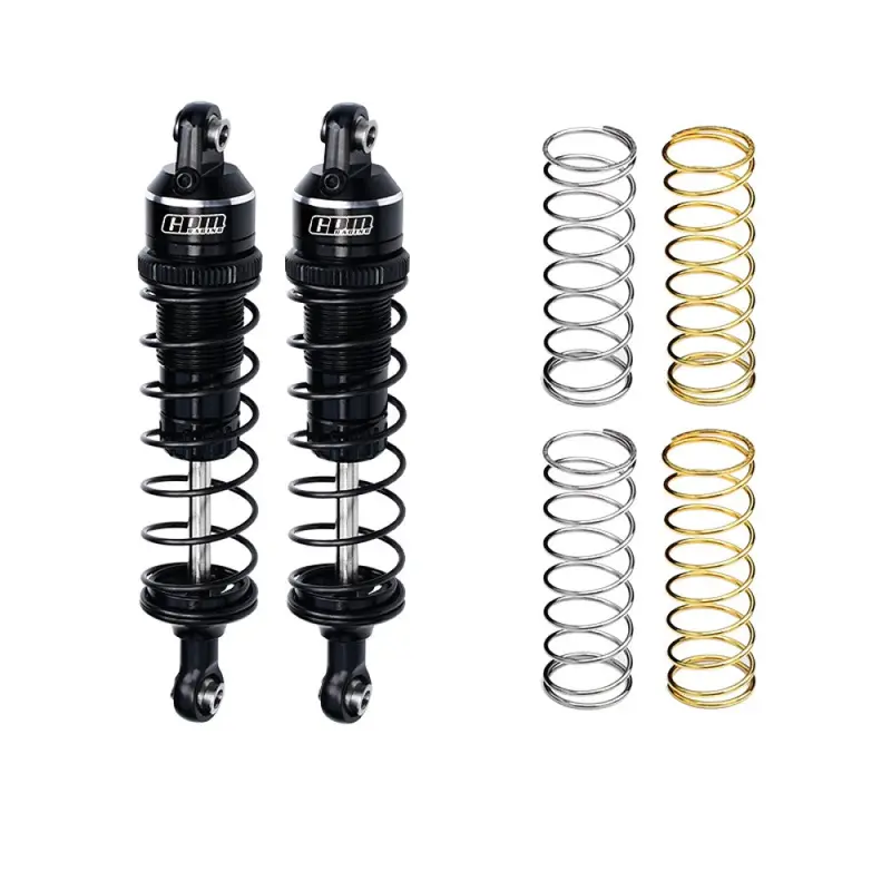 Aluminium 7075 Alloy Front Or Rear Adjustable Spring Shock 87Mm For Traxxas 1:16 Mini Maxx 4Wd 107154-1 / Mini Xrt Vxl-3S 108076-1 Monster Truck Upgrades - Black 1