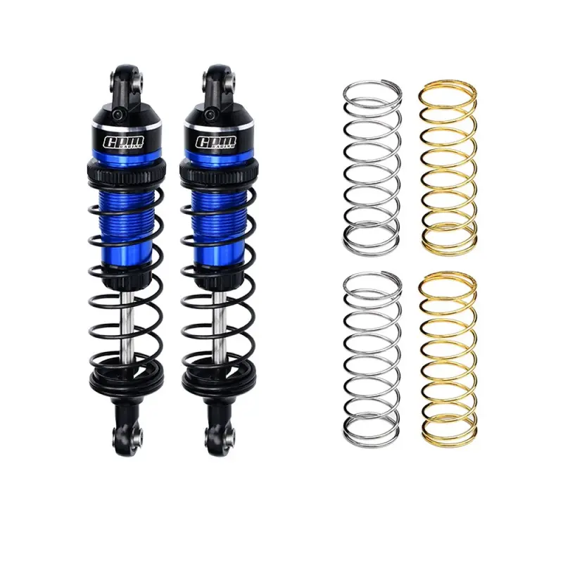 Aluminium 7075 Alloy Front Or Rear Adjustable Spring Shock 87Mm For Traxxas 1:16 Mini Maxx 4Wd 107154-1 / Mini Xrt Vxl-3S 108076-1 Monster Truck Upgrades - Blue 1