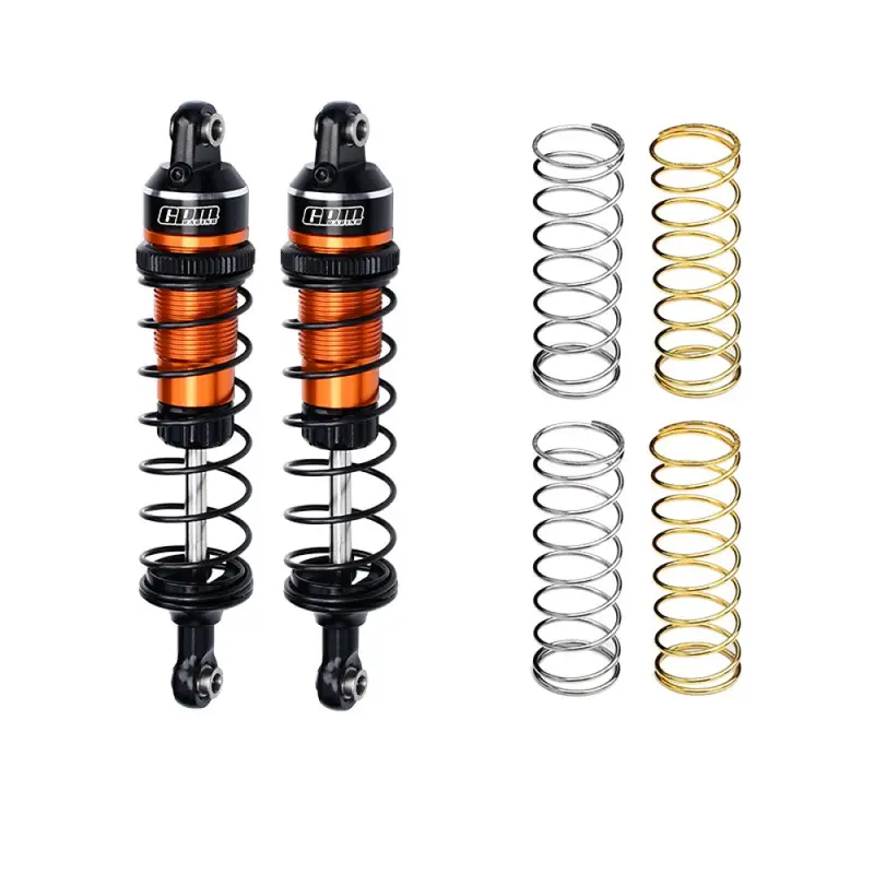 Aluminium 7075 Alloy Front Or Rear Adjustable Spring Shock 87Mm For Traxxas 1:16 Mini Maxx 4Wd 107154-1 / Mini Xrt Vxl-3S 108076-1 Monster Truck Upgrades - Orange 1