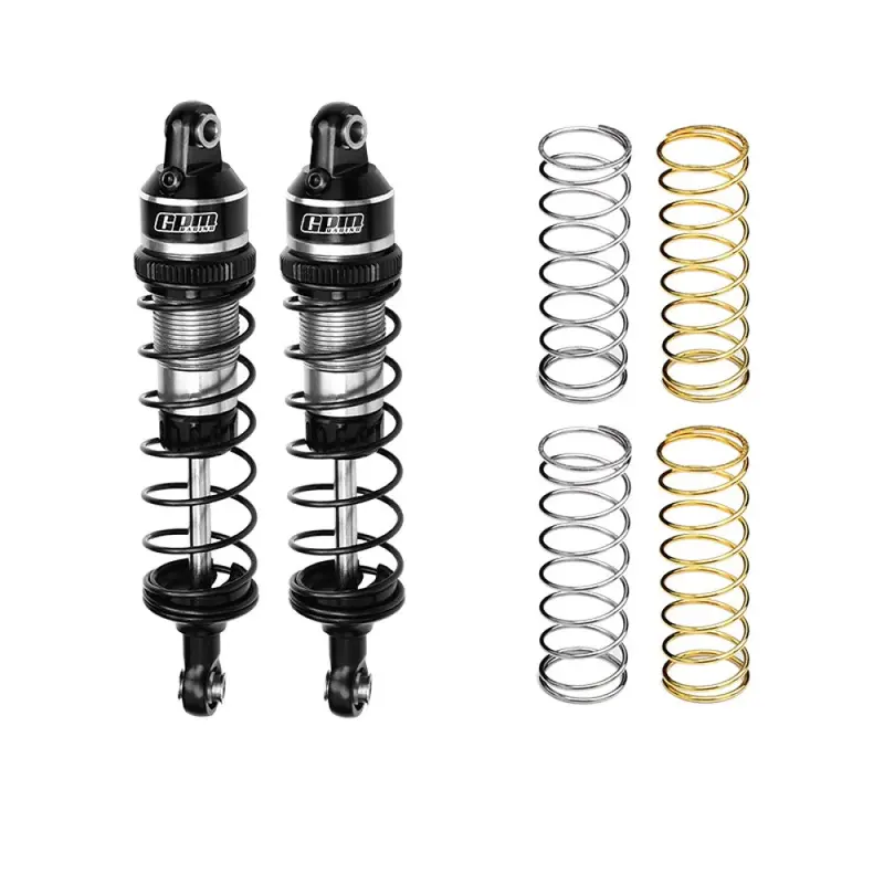 Aluminium 7075 Alloy Front Or Rear Adjustable Spring Shock 87Mm For Traxxas 1:16 Mini Maxx 4Wd 107154-1 / Mini Xrt Vxl-3S 108076-1 Monster Truck Upgrades - Silver 1