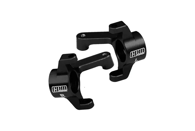 Aluminium 7075 Alloy Front Spindles For Losi 1:24 Micro-B 2Wd Buggy Rtr-Los00007 / 1:28 Micro-T 2S 2Wd Rtr Stadium Truck-Los-1392 Upgrades - Black 1