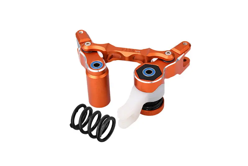 Aluminium 7075 Alloy Front Steering Assembly For Traxxas 1:5 Xrt 8S Monster Truck 78086-4 / 1:6 Funco Pro Scale 2Wd Sand Car 8S-109076-4 Upgrades - Orange 1