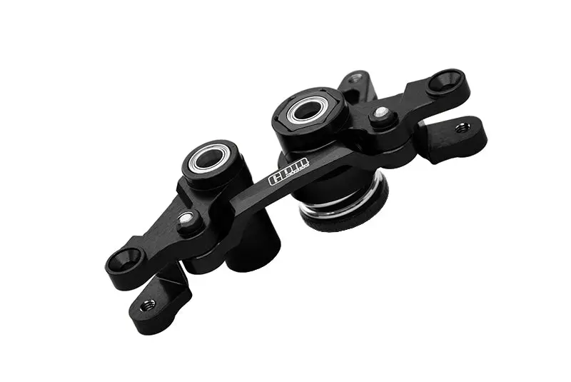 Aluminium 7075 Alloy Front Steering Assembly For Traxxas 1:7 Xo-01 / 1:10 Rustler / Hoss / Slash / Ford F-150 / Drag Slash / Ford Fiesta / Stampede / Bandit Upgrade Parts - Black 1