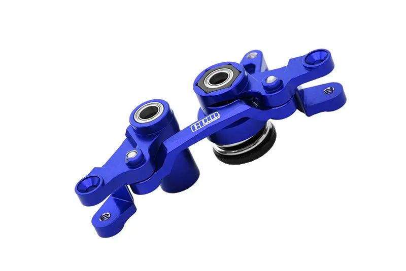 Aluminium 7075 Alloy Front Steering Assembly For Traxxas 1:7 Xo-01 / 1:10 Rustler / Hoss / Slash / Ford F-150 / Drag Slash / Ford Fiesta / Stampede / Bandit Upgrade Parts - Blue 1