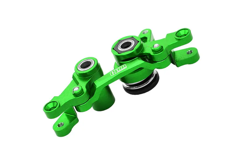 Aluminium 7075 Alloy Front Steering Assembly For Traxxas 1:7 Xo-01 / 1:10 Rustler / Hoss / Slash / Ford F-150 / Drag Slash / Ford Fiesta / Stampede / Bandit Upgrade Parts - Green 1
