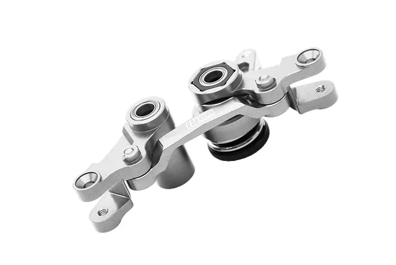 Aluminium 7075 Alloy Front Steering Assembly For Traxxas 1:7 Xo-01 / 1:10 Rustler / Hoss / Slash / Ford F-150 / Drag Slash / Ford Fiesta / Stampede / Bandit Upgrade Parts - Silver 1