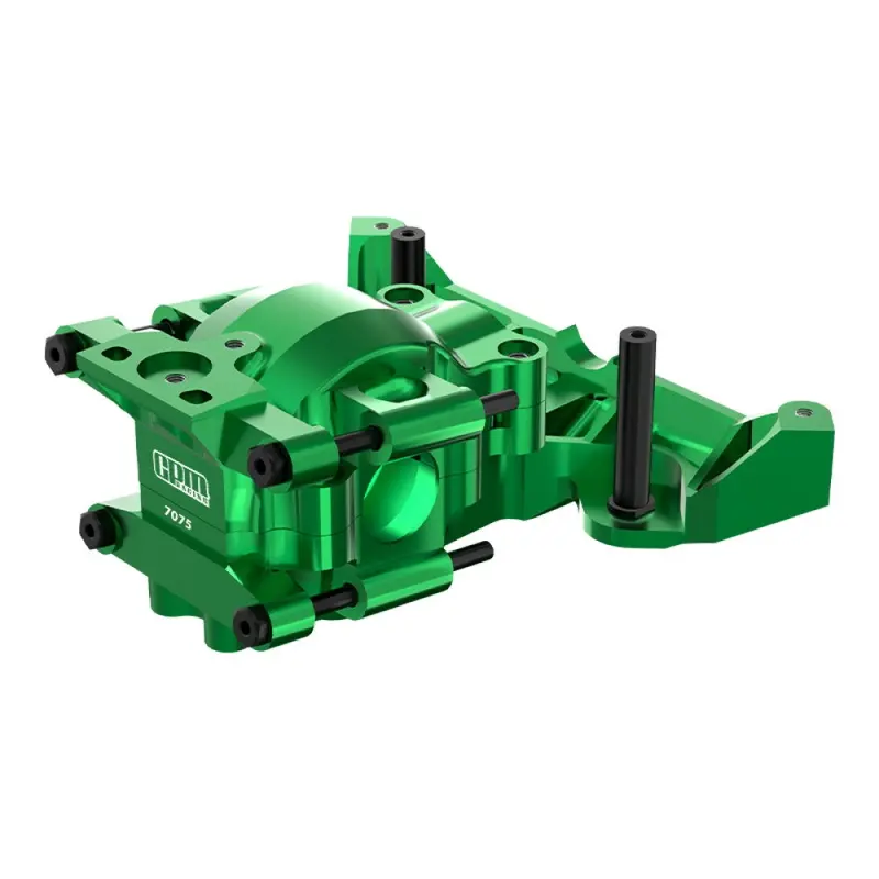 Aluminium 7075 Alloy Front Upper And Lower Bulkhead For Traxxas 1:16 Mini Maxx 4Wd 107154-1 / Mini Xrt Vxl-3S 108076-1 Monster Truck Upgrades - Green 1