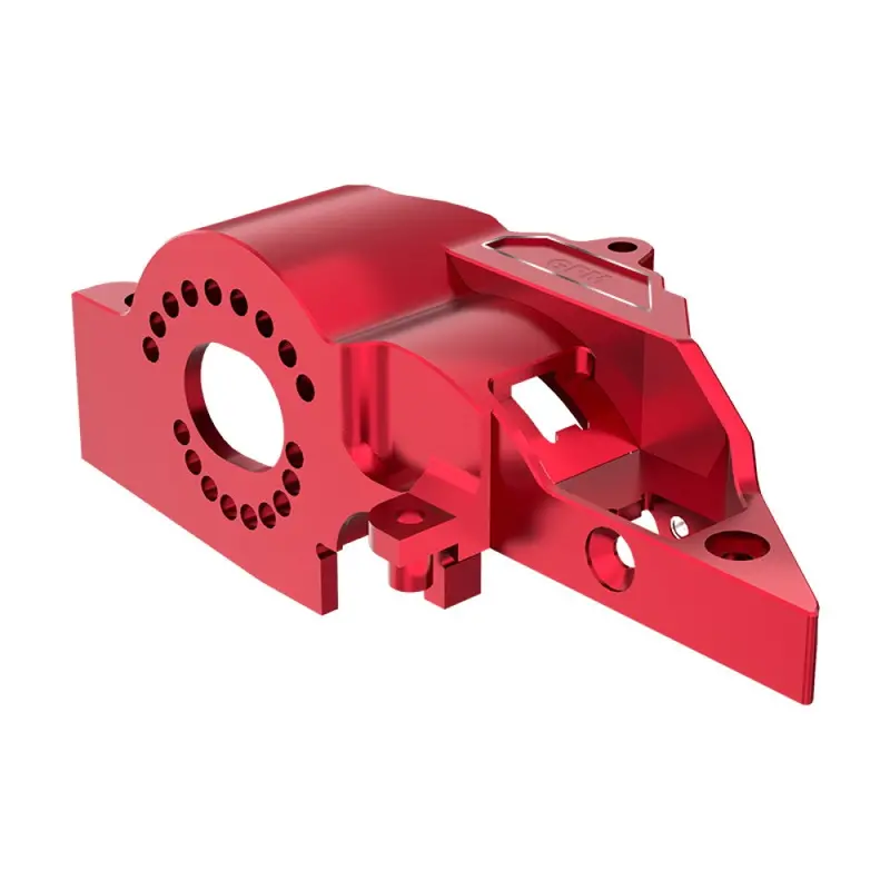 Aluminium 7075 Alloy Integrated Motor Base (Original) For Traxxas 1:16 Mini Maxx 4Wd 107154-1 / Mini Xrt Vxl-3S 108076-1 Monster Truck Upgrades - Red 1