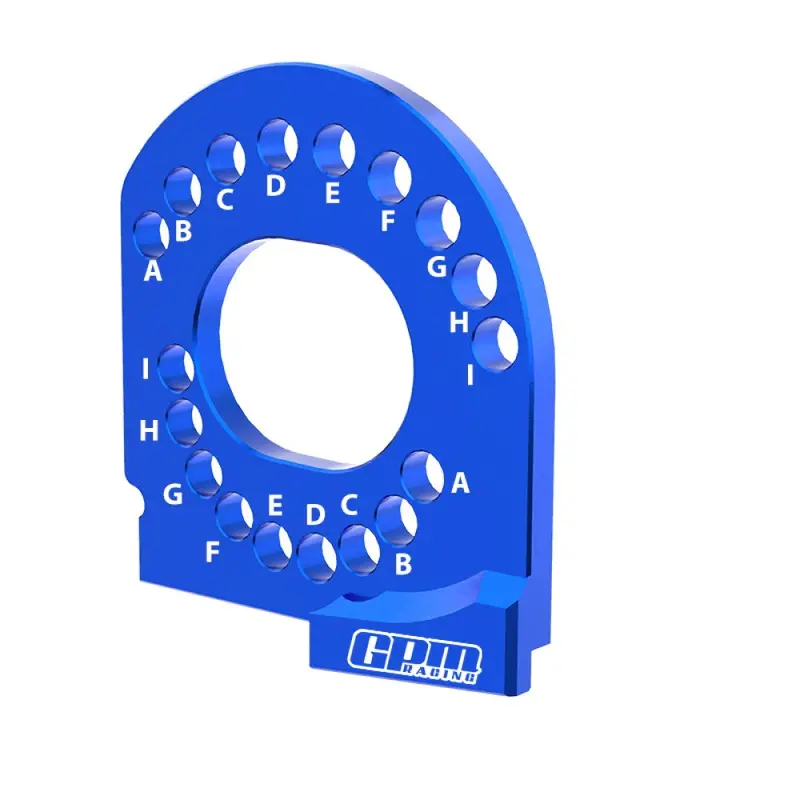Aluminium 7075 Alloy Motor Mount Plate Strengthen For Traxxas 1:16 Mini Maxx 4Wd 107154-1 / Mini Xrt Vxl-3S 108076-1 Monster Truck Upgrades - Blue 1
