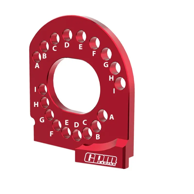 Aluminium 7075 Alloy Motor Mount Plate Strengthen For Traxxas 1:16 Mini Maxx 4Wd 107154-1 / Mini Xrt Vxl-3S 108076-1 Monster Truck Upgrades - Red 1