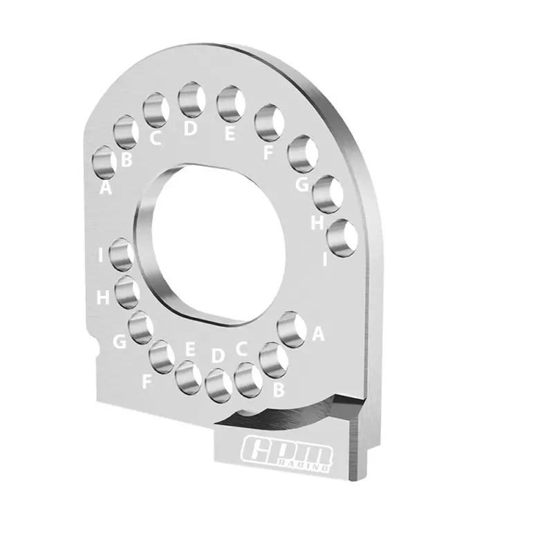 Aluminium 7075 Alloy Motor Mount Plate Strengthen For Traxxas 1:16 Mini Maxx 4Wd 107154-1 / Mini Xrt Vxl-3S 108076-1 Monster Truck Upgrades - Silver 1