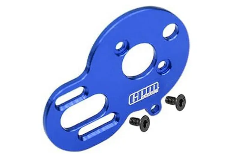 Aluminium 7075 Alloy Motor Plate For Losi 1:24 Micro-B 2Wd Buggy Rtr-Los00007 / 1:28 Micro-T 2S 2Wd Rtr Stadium Truck-Los-1392 Upgrades - Blue 1