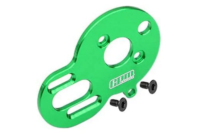 Aluminium 7075 Alloy Motor Plate For Losi 1:24 Micro-B 2Wd Buggy Rtr-Los00007 / 1:28 Micro-T 2S 2Wd Rtr Stadium Truck-Los-1392 Upgrades - Green 1
