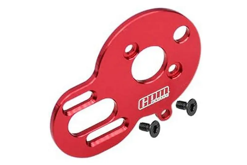 Aluminium 7075 Alloy Motor Plate For Losi 1:24 Micro-B 2Wd Buggy Rtr-Los00007 / 1:28 Micro-T 2S 2Wd Rtr Stadium Truck-Los-1392 Upgrades - Red 1