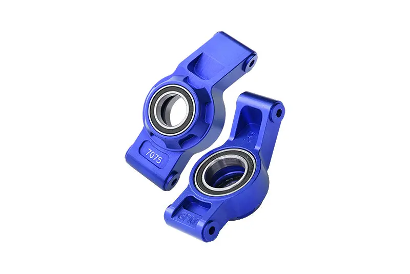 Aluminium 7075 Alloy Rear Hub Stub Axle Carriers With Three Oversize Bearing For Traxxas 1:5 Xrt 8S / X Maxx 6S 8S / X Maxx Ultimate 8S / Xrt Ultimate 8S / 1:6 Sand Car 8S Upgrades - Blue 1