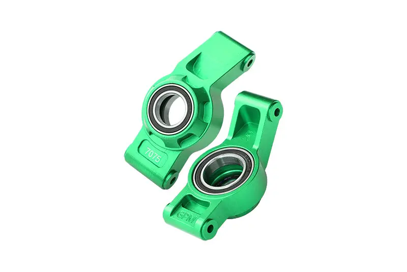 Aluminium 7075 Alloy Rear Hub Stub Axle Carriers With Three Oversize Bearing For Traxxas 1:5 Xrt 8S / X Maxx 6S 8S / X Maxx Ultimate 8S / Xrt Ultimate 8S / 1:6 Sand Car 8S Upgrades - Green 1