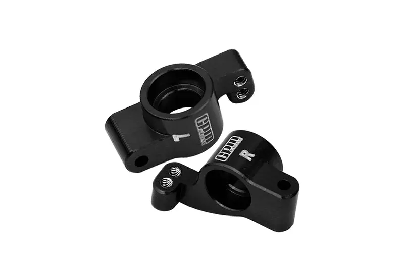 Aluminium 7075 Alloy Rear Hubs For Losi 1:24 Micro-B 2Wd Buggy Rtr-Los00007 / 1:28 Micro-T 2S 2Wd Rtr Stadium Truck-Los-1392 Upgrades - Black 1