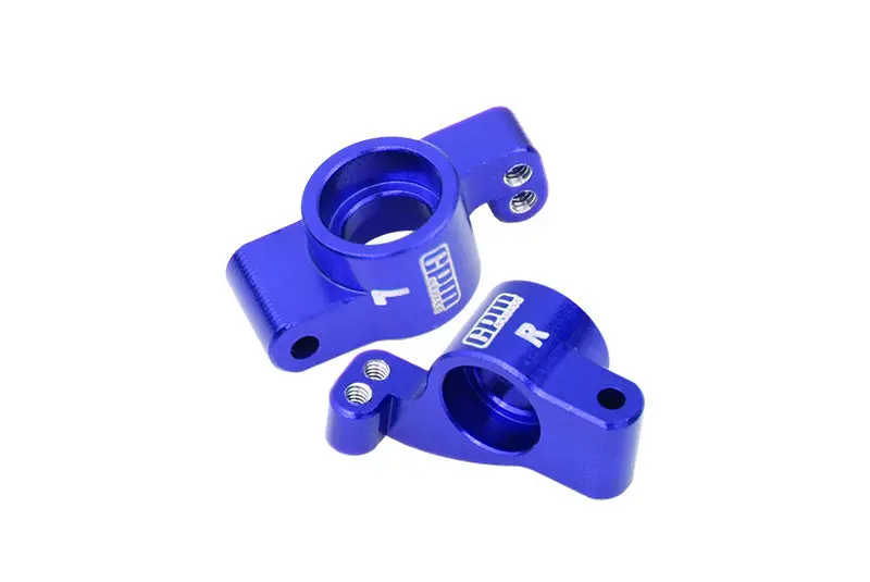Aluminium 7075 Alloy Rear Hubs For Losi 1:24 Micro-B 2Wd Buggy Rtr-Los00007 / 1:28 Micro-T 2S 2Wd Rtr Stadium Truck-Los-1392 Upgrades - Blue 1