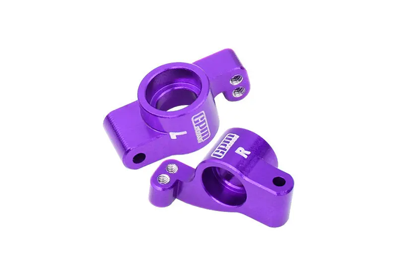 Aluminium 7075 Alloy Rear Hubs For Losi 1:24 Micro-B 2Wd Buggy Rtr-Los00007 / 1:28 Micro-T 2S 2Wd Rtr Stadium Truck-Los-1392 Upgrades - Purple 1