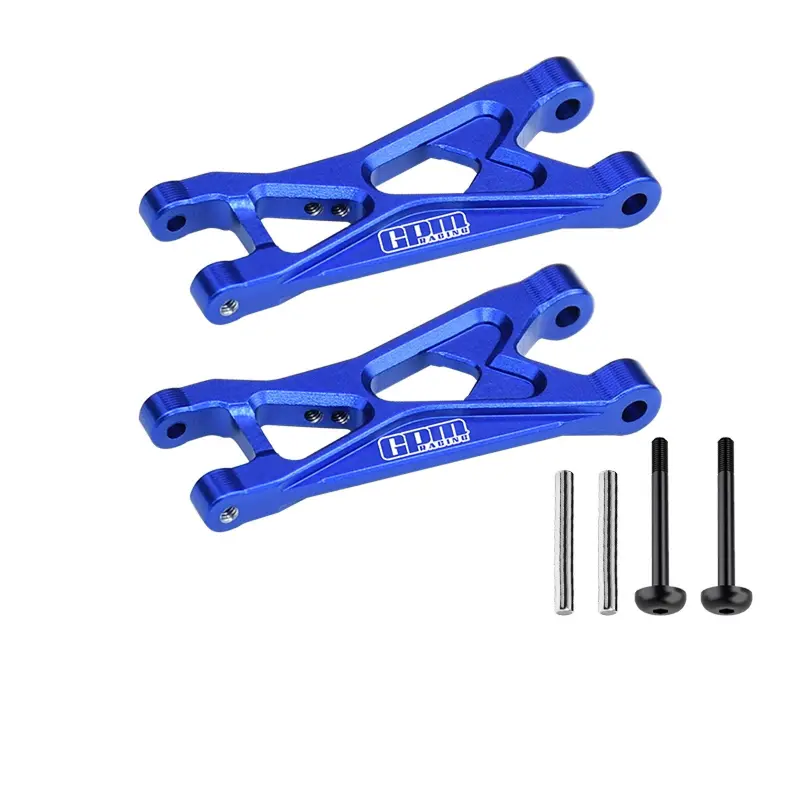 Aluminium 7075 Alloy Rear Lower Arms For Losi 1:24 Micro-B 2Wd Buggy Rtr-Los00007 / 1:28 Micro-T 2S 2Wd Rtr Stadium Truck-Los-1392 Upgrades - Blue 1