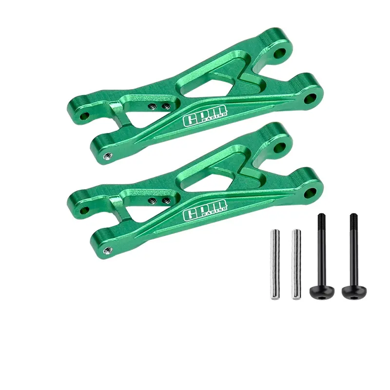 Aluminium 7075 Alloy Rear Lower Arms For Losi 1:24 Micro-B 2Wd Buggy Rtr-Los00007 / 1:28 Micro-T 2S 2Wd Rtr Stadium Truck-Los-1392 Upgrades - Green 1