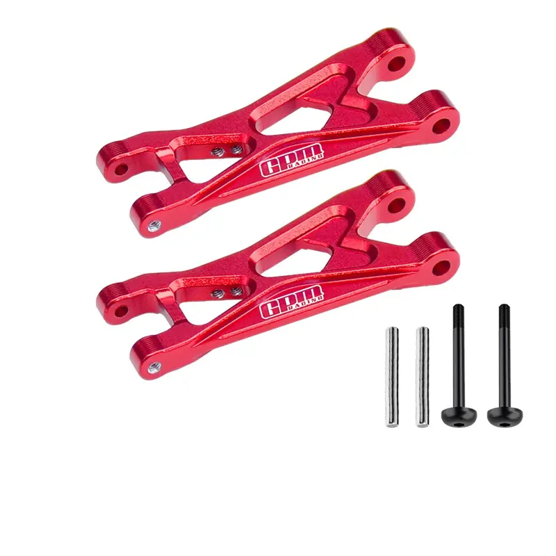 Aluminium 7075 Alloy Rear Lower Arms For Losi 1:24 Micro-B 2Wd Buggy Rtr-Los00007 / 1:28 Micro-T 2S 2Wd Rtr Stadium Truck-Los-1392 Upgrades - Red 1