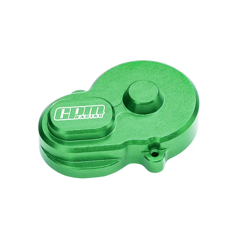 Aluminium 7075 Alloy Rear Main Gear Cover (Use With Gpm Optional Motor Plate) For Losi 1:24 Micro-B 2Wd Buggy Rtr-Los00007 / 1:28 Micro-T 2S 2Wd Rtr Stadium Truck-Los-1392 Upgrades - Green 1