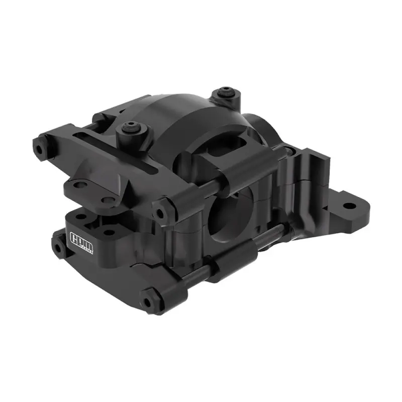 Aluminium 7075 Alloy Rear Upper And Lower Bulkhead For Traxxas 1:16 Mini Maxx 4Wd 107154-1 / Mini Xrt Vxl-3S 108076-1 Monster Truck Upgrades - Black 1