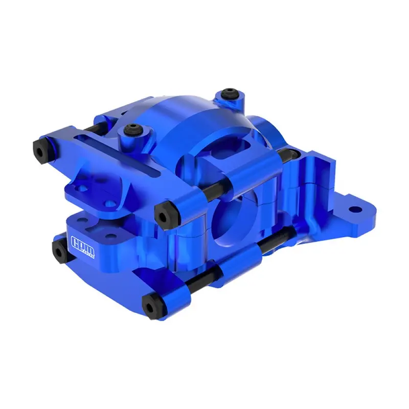 Aluminium 7075 Alloy Rear Upper And Lower Bulkhead For Traxxas 1:16 Mini Maxx 4Wd 107154-1 / Mini Xrt Vxl-3S 108076-1 Monster Truck Upgrades - Blue 1