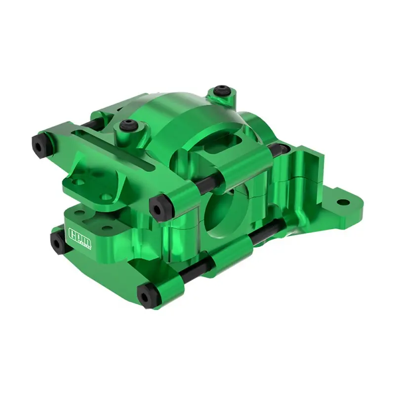 Aluminium 7075 Alloy Rear Upper And Lower Bulkhead For Traxxas 1:16 Mini Maxx 4Wd 107154-1 / Mini Xrt Vxl-3S 108076-1 Monster Truck Upgrades - Green 1