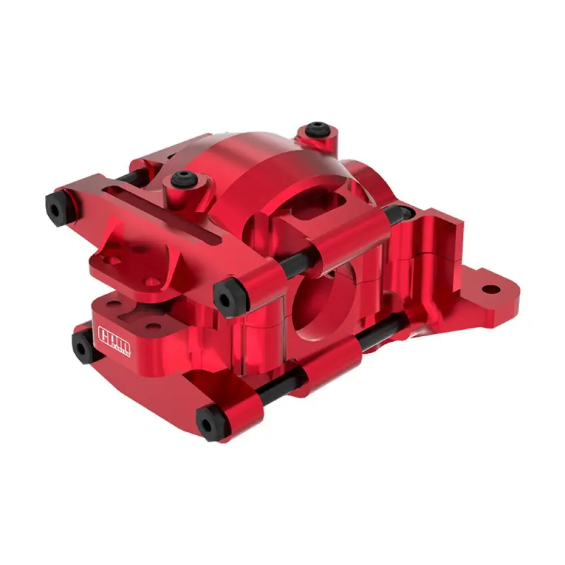 Aluminium 7075 Alloy Rear Upper And Lower Bulkhead For Traxxas 1:16 Mini Maxx 4Wd 107154-1 / Mini Xrt Vxl-3S 108076-1 Monster Truck Upgrades - Red 1