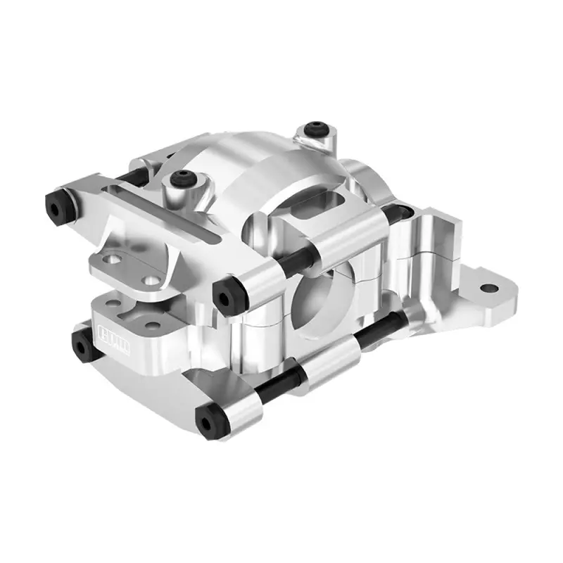 Aluminium 7075 Alloy Rear Upper And Lower Bulkhead For Traxxas 1:16 Mini Maxx 4Wd 107154-1 / Mini Xrt Vxl-3S 108076-1 Monster Truck Upgrades - Silver 1