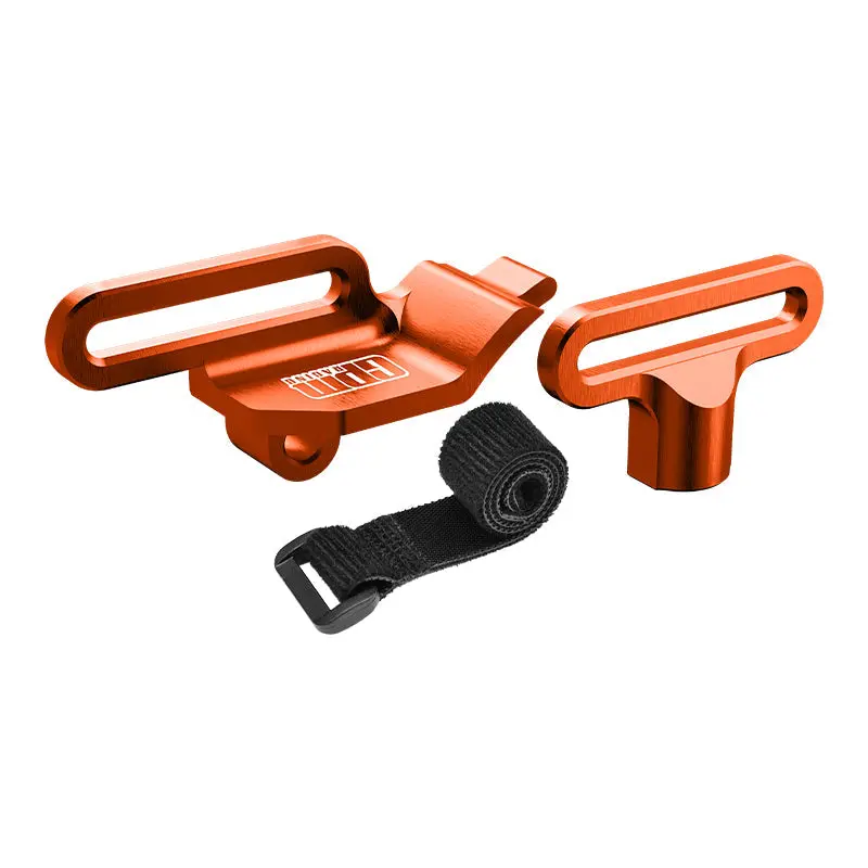 Aluminium 7075 Alloy Retainer Battery Hold-Down For Traxxas 1:16 Mini Maxx 4Wd 107154-1 / Mini Xrt Vxl-3S 108076-1 Monster Truck Upgrades - Orange 1