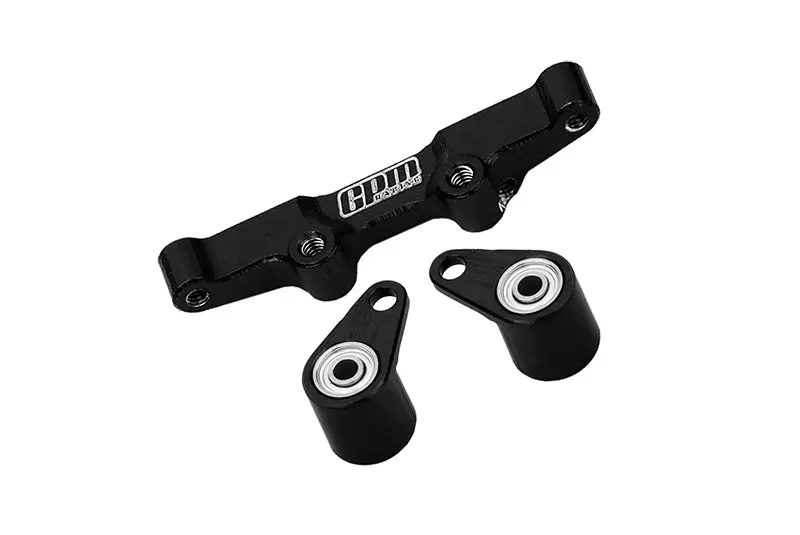 Aluminium 7075 Alloy Steering Rack For Losi 1:24 Micro-B 2Wd Buggy Rtr-Los00007 / 1:28 Micro-T 2S 2Wd Rtr Stadium Truck-Los-1392 Upgrades - Black 1